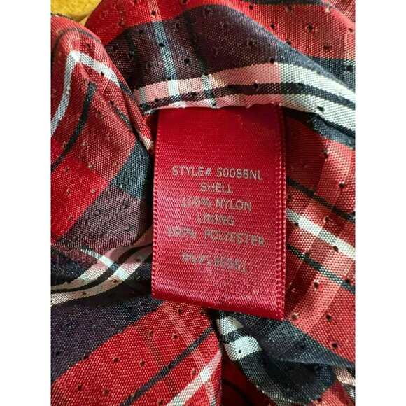 Seven 7 For All Mankind M Gray Quilted Nylon Jacket Plaid Lining Windbreaker - Picture 10 of 16